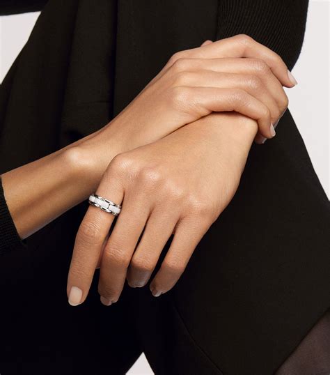 chanel wide band ring|Chanel rings white gold.